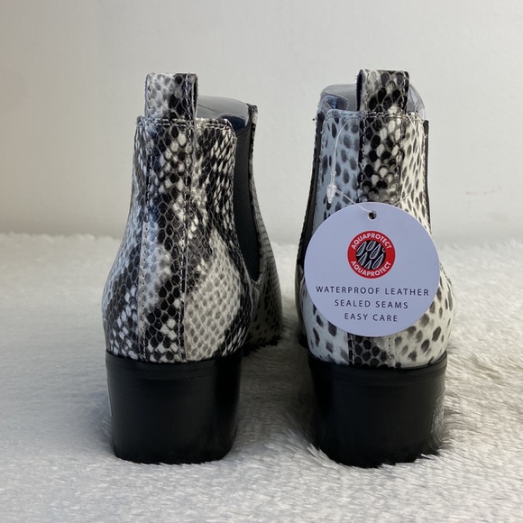NEW| Snake Print Chelsea Ankle Booties - Picture 12 of 15